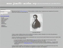 Tablet Screenshot of famille-michon.org